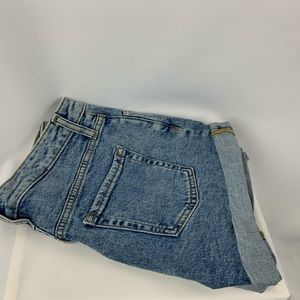 High waisted denim shorts